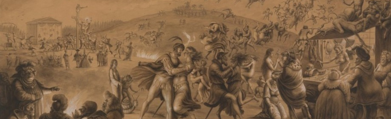 Ludwig Gottlieb Karl Nauwerck Walpurgisnacht Tanz und Grechten Erscheinung auf dem Blocksberg ca. 1810 FDH